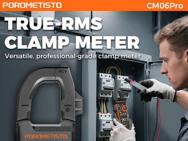 TRUE-RMS CLAMP METER Versatile, professional-grade clamp meter