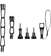 SUREWO Aluminum Alloy Extension Arm Kit Metal Pole Mount Helmet Stick Extension Arm Mount for GoP...