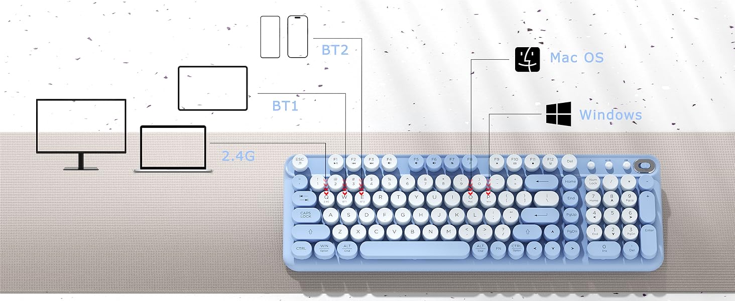 Wireless Bluetooth Keyboard