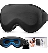 LitBear Long Lash Sleep Mask for Women Men Side Sleeper, 3D Contoured Light Blocking Sleeping Mas...