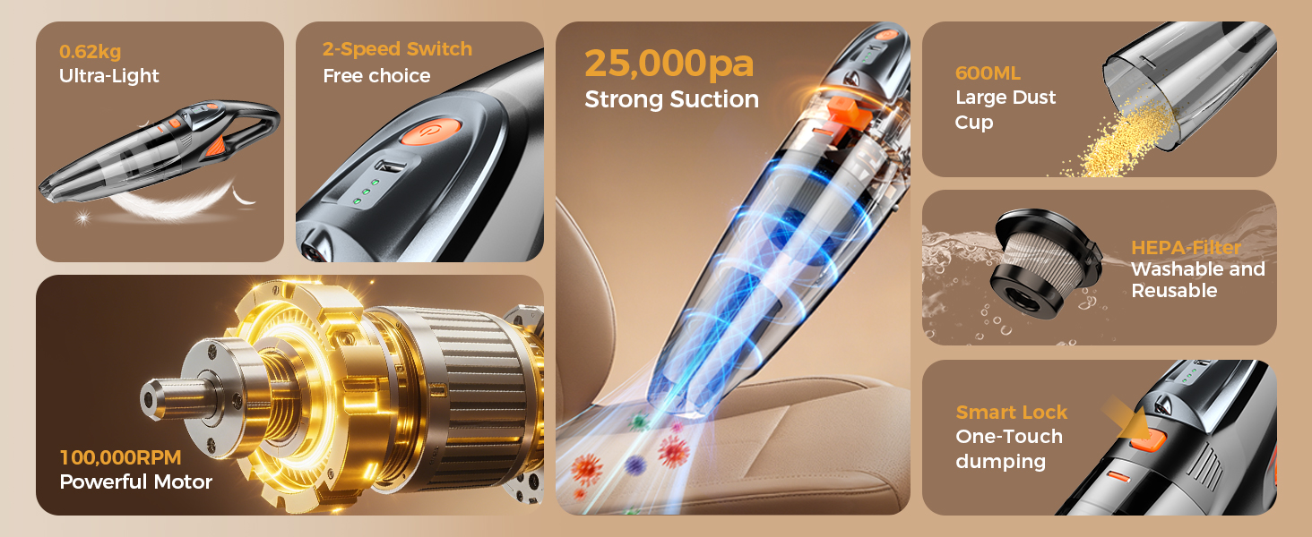 car vacuum portable cordless