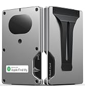 Slim Wallet for Men, Air Wallet Build in Airtag Chip, Smart Wallet Compatible with Apple Find My ...