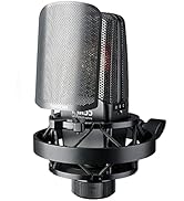 TAKSTAR XLR Condenser Microphone with 34mm Large Diaphragm, TAK55 Three Polar Patterns & Gain Adj...