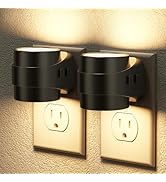 Briignite Night Light Plug into Wall[2 Pack] - Dimmable LED Night Light with 3000K/4000K/5000K &amp; ...