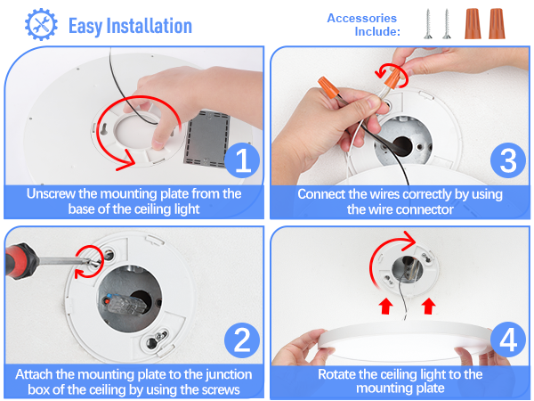 flush mount led ceiling lamp