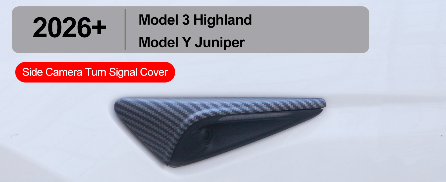 2PCS Side Camera Protection Cover for Tesla Model Y Juniper &amp;amp; Model 3 Highland 2026 2025