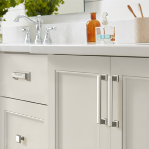 cabinet door pull handle in bathroom and kitchen