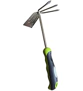 Garden Guru Hand Cultivator Rake Hoe Tiller Tool - Stainless Steel for Ultimate Strength - Rust R...