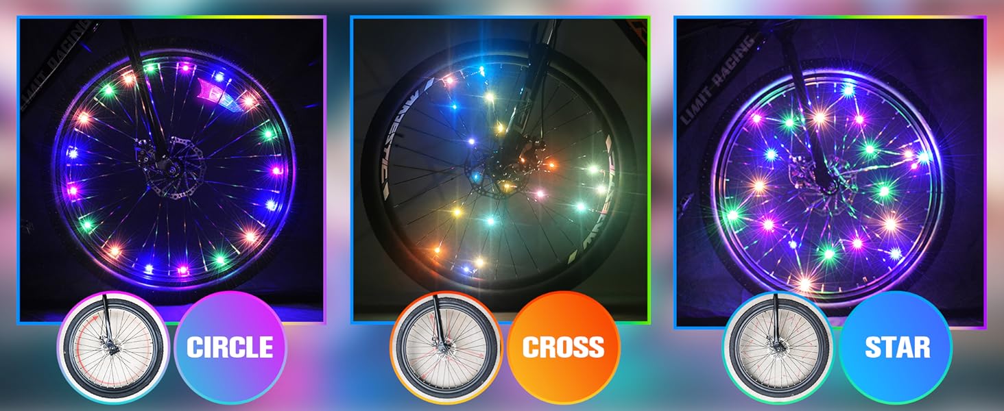 Bicycle wheel lights