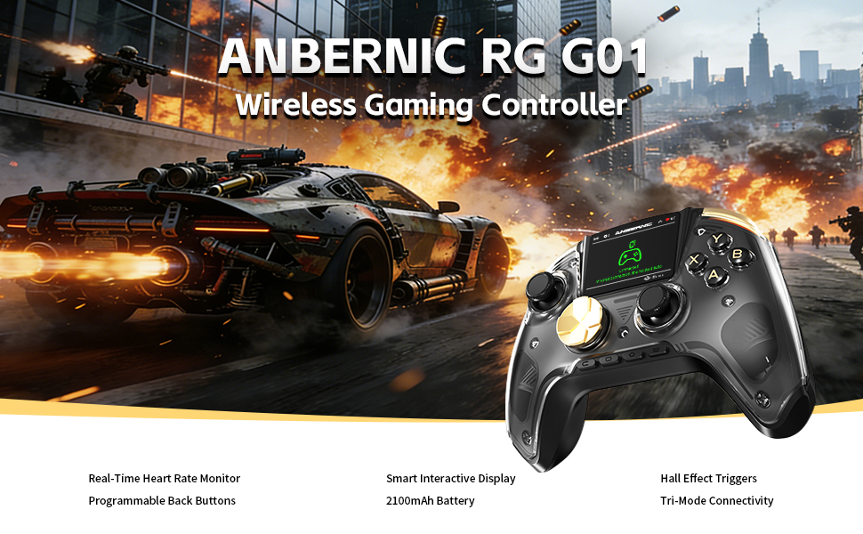 RG G01 Interactive Screen Wireless Gaming Controller