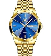 OLEVS Watches for Men Waterproof Diamond Business Luxury Dress Analog Quartz Stainless Steel Lumi...