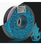 AMOLEN 3D Printer Filament, PLA Filament 1.75mm, Glow in The Dark Filament Blue Starry Sky, Best ...