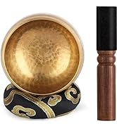 Relaehih Tibetan Singing Bowls Set-Hand-hammered in Nepal Sound Bowl for Meditation, Yoga, Chakra...