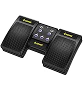 Donner Wireless Page Turner Pedal for Tablets Phone Foot Pedal Rechargeable,Black
