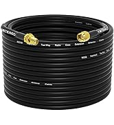 YOTENKO SMA Antenna Extension Cable - 20 Meters(65.6 Ft),RG58 SMA Male to SMA Female RF Coaxial C...