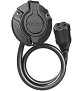 NOCO GCP1 15A AC Port Plug, 125V Power Inlet Socket, and Waterproof Electrical Outlet Receptacle ...