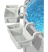 [PATENTED] POOLHACKER 2026 Upgrade 2 Sets Poolside Storage Basket - Original Above Ground Pool Ac...