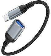 USB to USB C Adapter, Fast 5Gbps USB 3.0 OTG Adapter, USB A Female to Type C Dongle for iPhone 17...