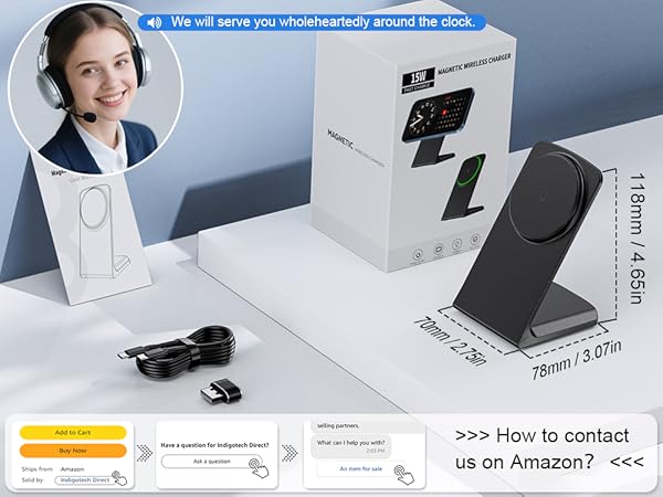 magnetic charging stand