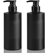 16 oz Hand Soap Dispenser Plastic Pump Bottles with Waterproof Label Empty Lotion Dispenser Refil...