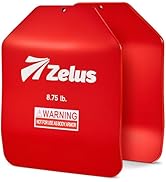 ZELUS Weighted Vest Plates, 5.75/8.75/13.75LB Pairs Curved Weight Vest Plates for Workout, Steel ...