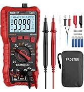 Proster TRMS Multimeter - 6000 Counts 20A NCV Magnetic with Temp | 20A AC/DC Current NCV detector...