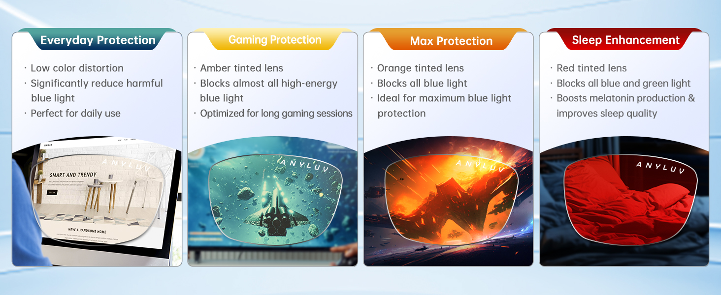 blue light glasses for woman men blue light blocking gaming glasses for computer use eye strain