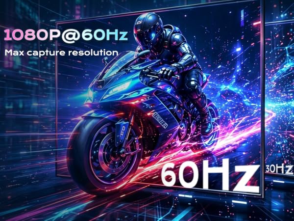 Max Capture Resolution: 1080P@60Hz