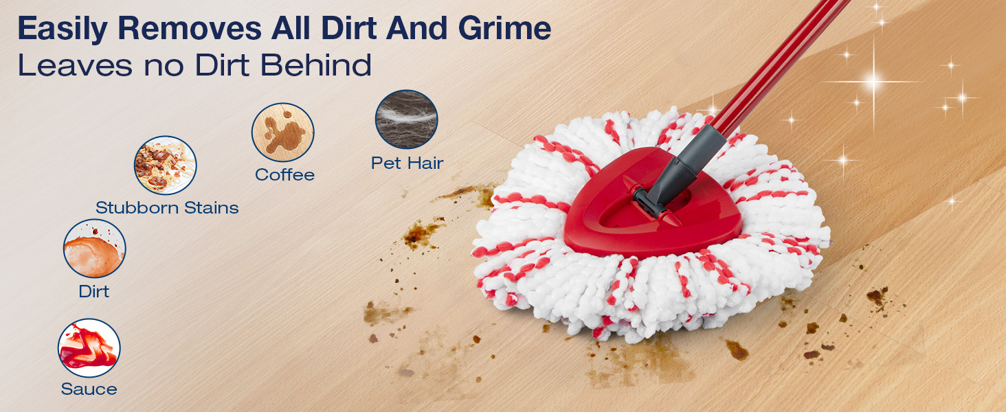 Spin mop head replacement