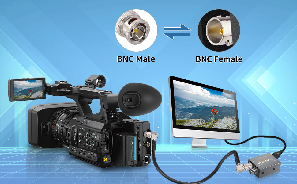3G 6G HD SDI Vedio BNC to BNC Cable 75 Ohm SDI Cable for 4K SDI Camera Monitor Vedio Recorder