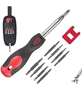 SUNHZMCKP 18-in-1 Screwdriver, Portable screwdriver set, Slotted/Philips/Pozi/Torx/Square Multi-P...