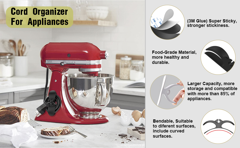 Cord Organizer for Appliances