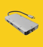 EZQuest USB C Hub - 8 in 1 USB C Docking Station with HDMI 4k 30Hz - USB-C Hub Includes Ethernet ...
