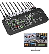 MT-VIKI HDMI Live Stream Switcher, Video Mixer Switch with Multi-View Preview Output &amp; Audio Mixe...
