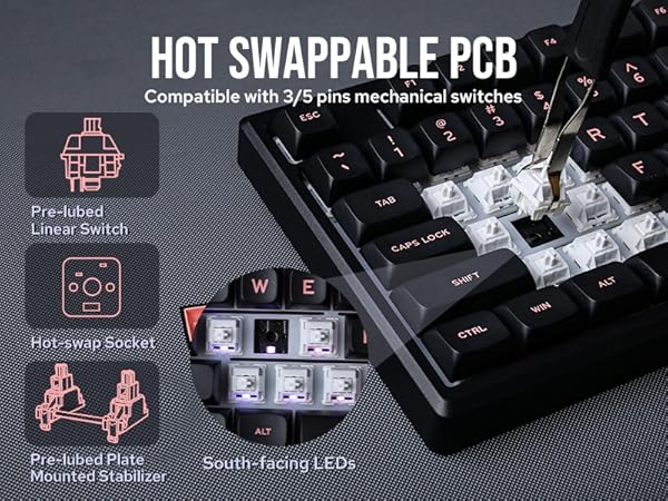 Galaxy100 wireless gaming keyboard