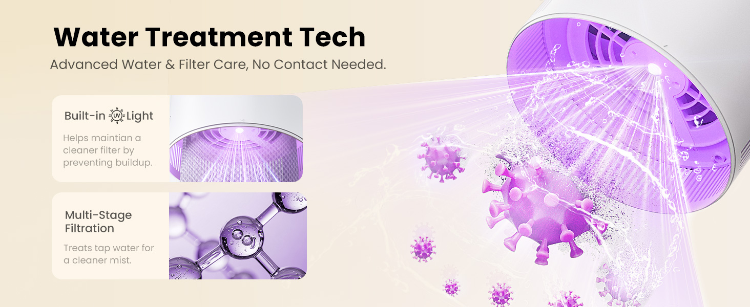 evaporative humidifier kids nursery cool mist small bedroom office desk dorm room easy clean home