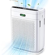 Air Purifiers for Home Large Room with Remote, Up to 2200 Sq Ft, H13 Hepa Double-Sided Air Filter...