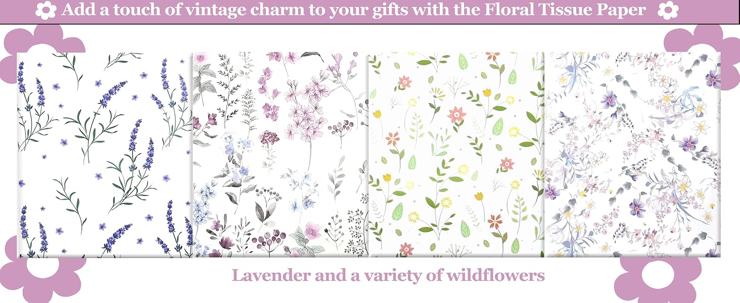 floral tissue paper