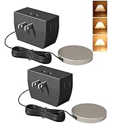 DEWENWILS 2 Pack Touch Dimmer Switch, Touch Pad Control with 3 Levels of Dimming, Dimmable LED/CF...