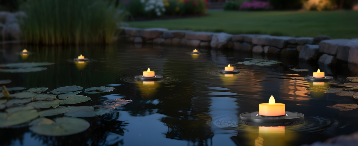 floating pool candles