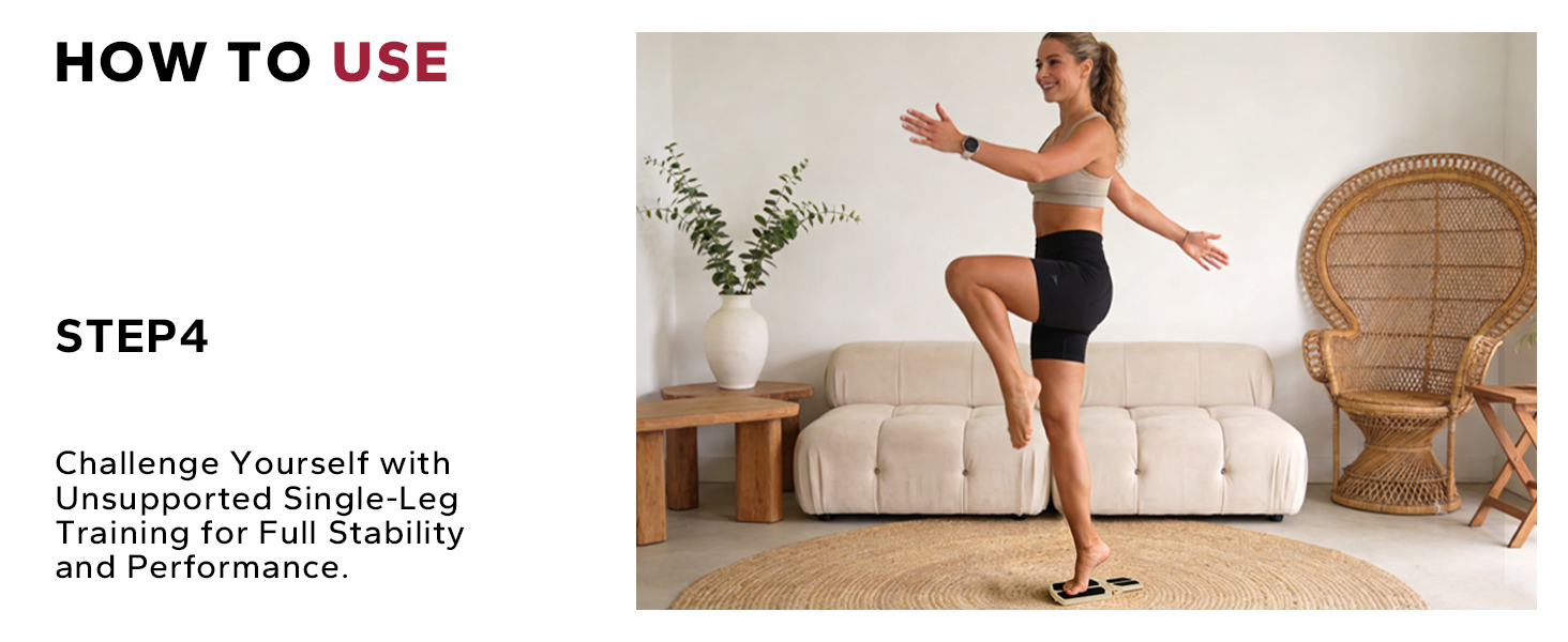 STEP 4: Challenge Yourself with Unsupported Single-Leg Training for Full Stability and Performance.