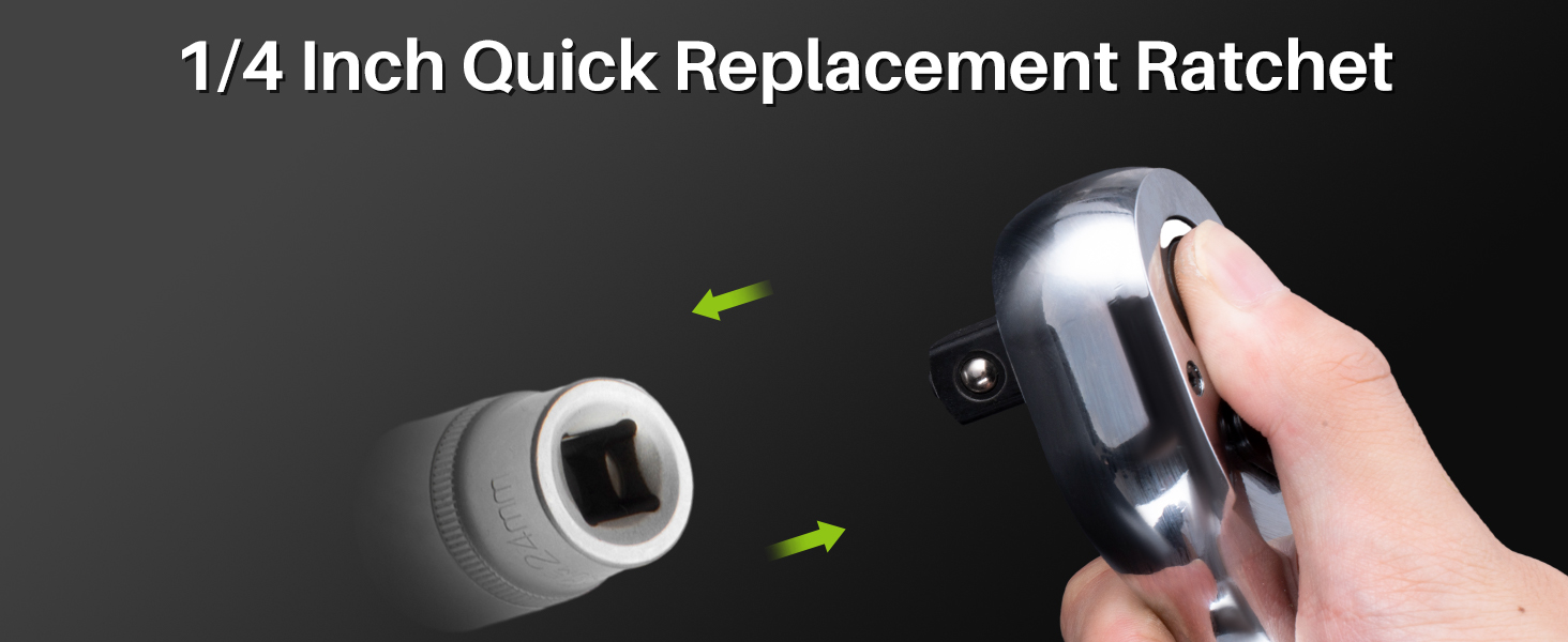 Quick Replacement Ratchet Head
