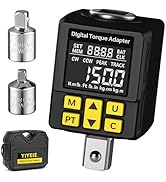 Upgrade Digital Torque Adapter, (±1% Accuracy, 7.5-150Ft-lb), 1/2" Digital Torque Wrench Adapter ...