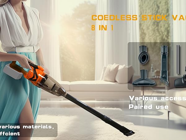 Vacuum cleaner cleaning cordless handheld stick rechargeable battery filter hipa kpa strong