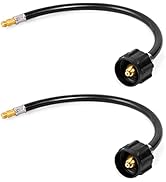 GASPRO 15 Inch RV Propane Hose with 1/4" Male Inverted, Camper Propane Hose Replacement for 2-Sta...