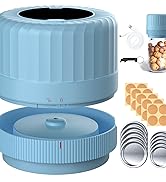 HTPOW Fully Automatic Mason Jar Vacuum Sealer Kit, Auto Stop Mason Jar Vacuum Sealer Kit, Jar Vac...