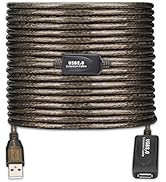 LDKCOK USB 2.0 Type A Male to A Female Active Repeater Extension Cable 60ft, High Speed 480 Mbps