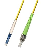 RiteAV 0.5M (1.64ft) OS2 LC/UPC to ST/APC Fiber Optic Cable Simplex Singlemode 9/125 Jumper 0.5 M...