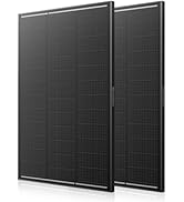 ECOBOSS 200 Watt Solar Panel, 2 Pack 100W Solar Panels, N-Type 16BB 12V Solar Panel with 25.6% Co...
