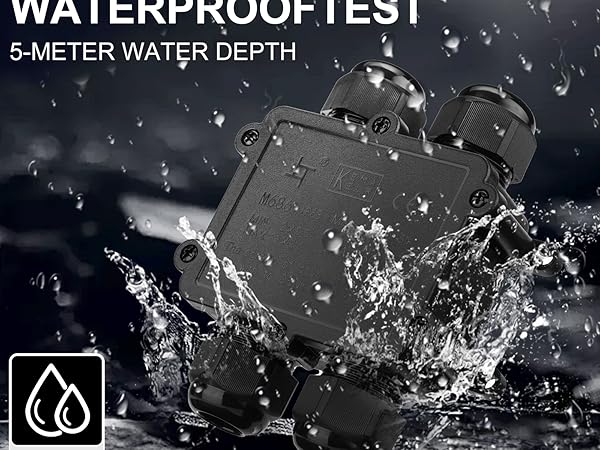 150 hour Waterproof Junction Box 4way IP68